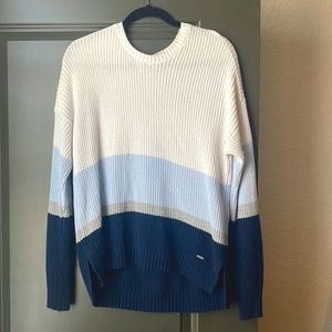 A multicolored hollister sweater